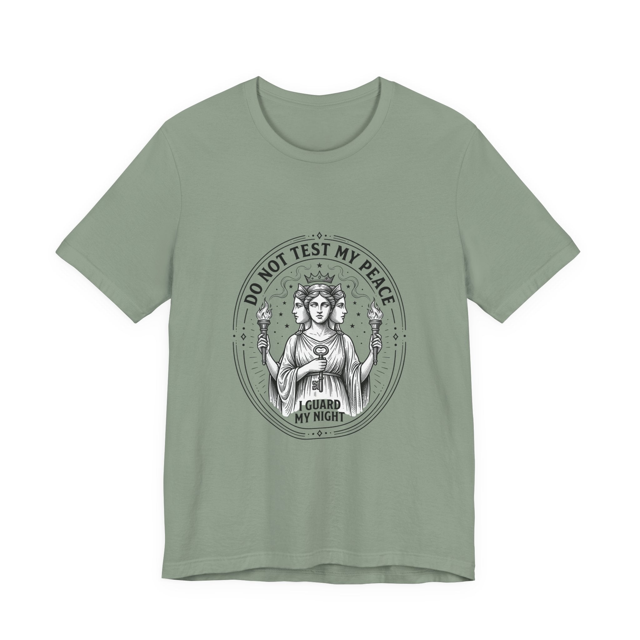 Do Not Test My Peace Guardian Illustration Tee | Greek Mythology, Mythcore