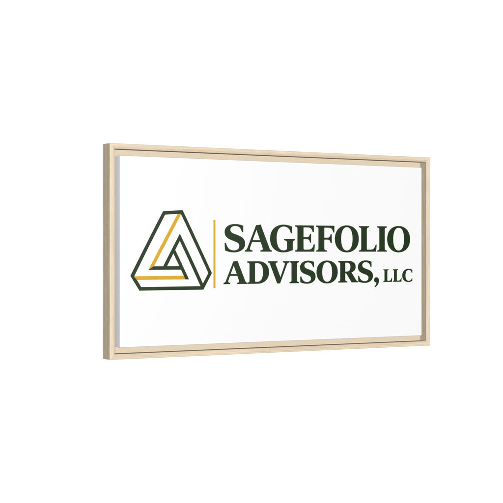 Framed Matte Canvas Wall Art — Sagefolio Advisors Logo