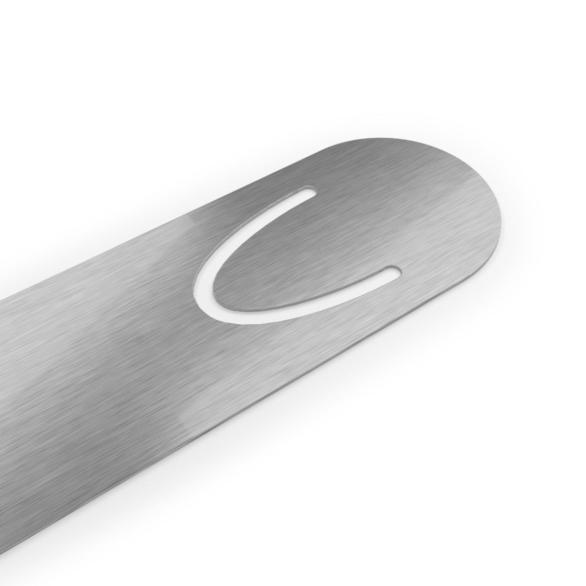 Mystic Doorway Bookmark — Minimal Moon & Hand-Drawn Botanical Metal Bookmark