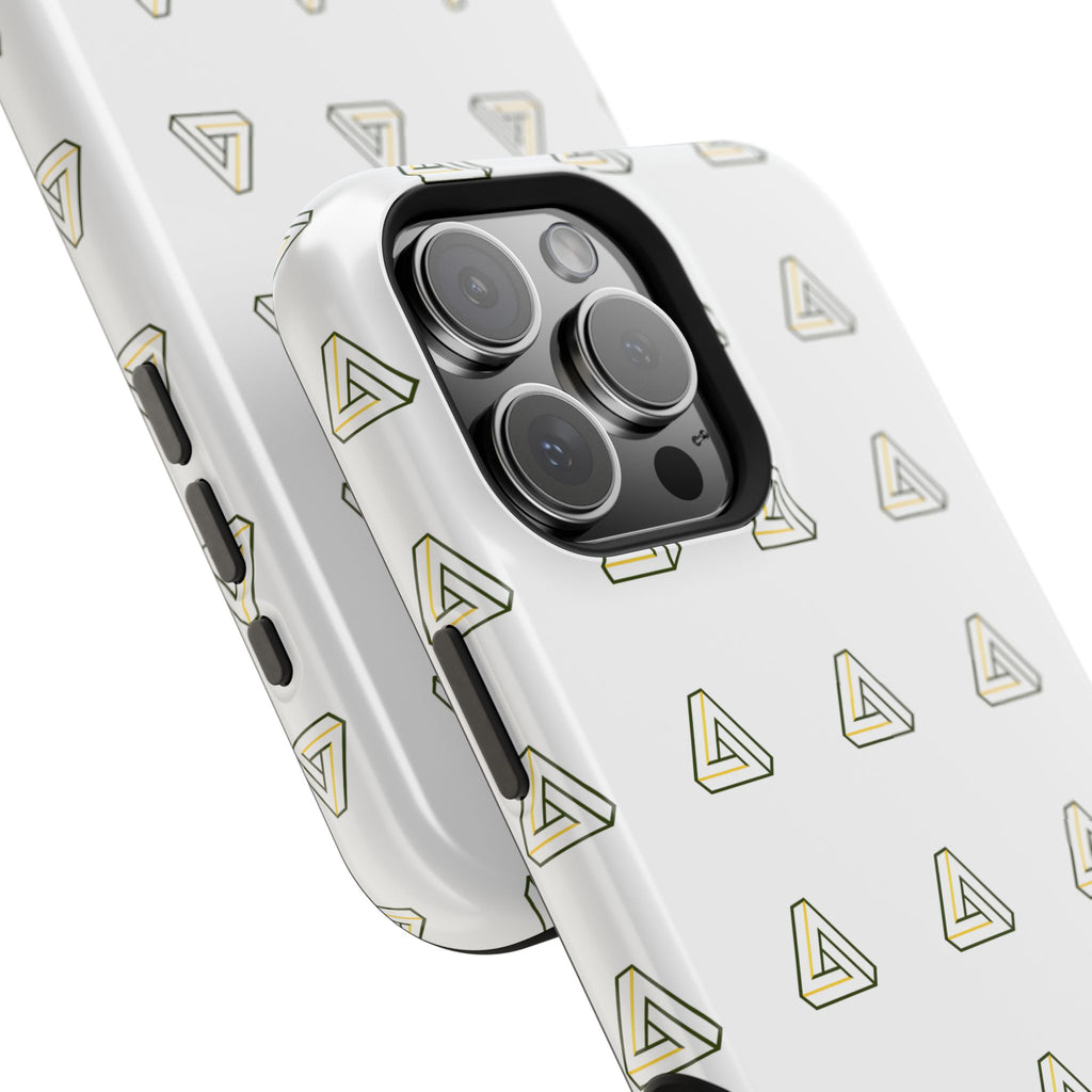Magnetic Impact-Resistant Phone Case — Minimal Triangle Pattern