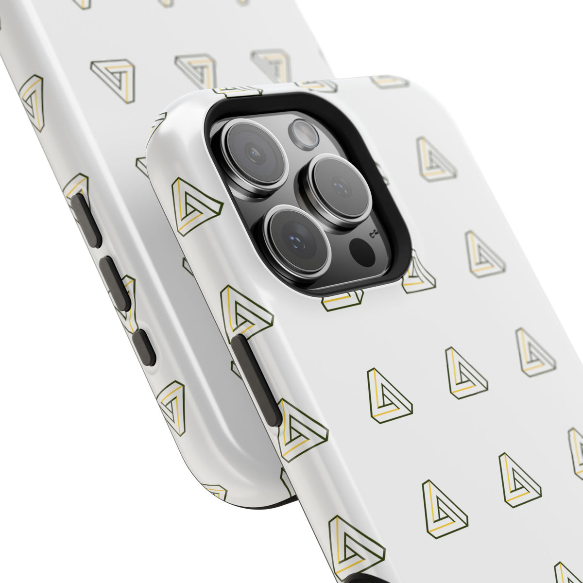 Magnetic Impact-Resistant Phone Case — Minimal Triangle Pattern