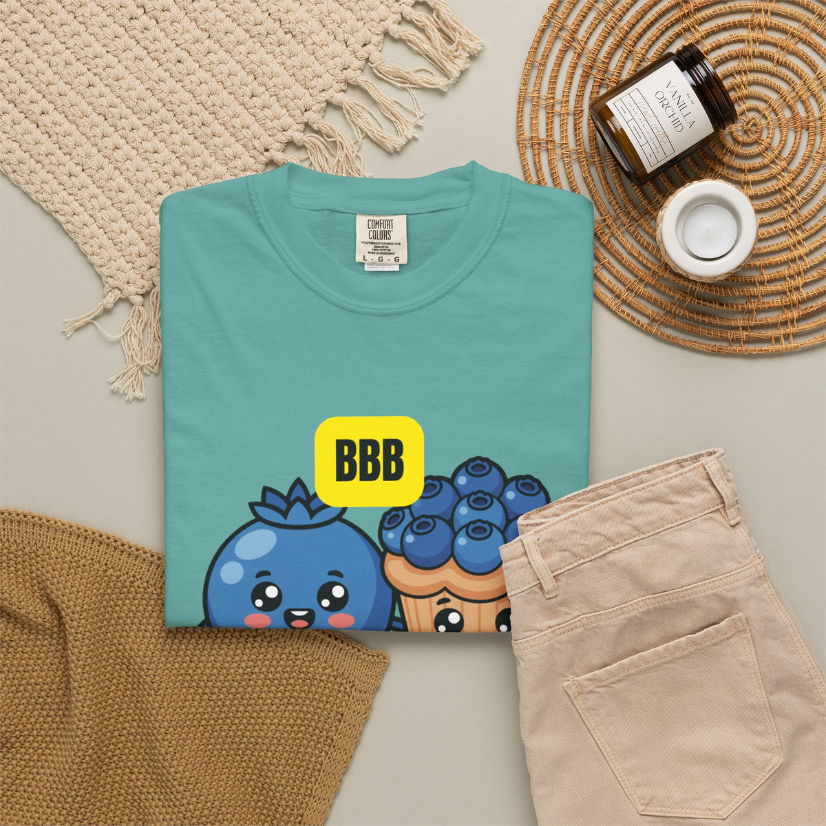 Blueberry’s Best Buddy T-Shirt — Cute Blueberry & Muffin Graphic Tee