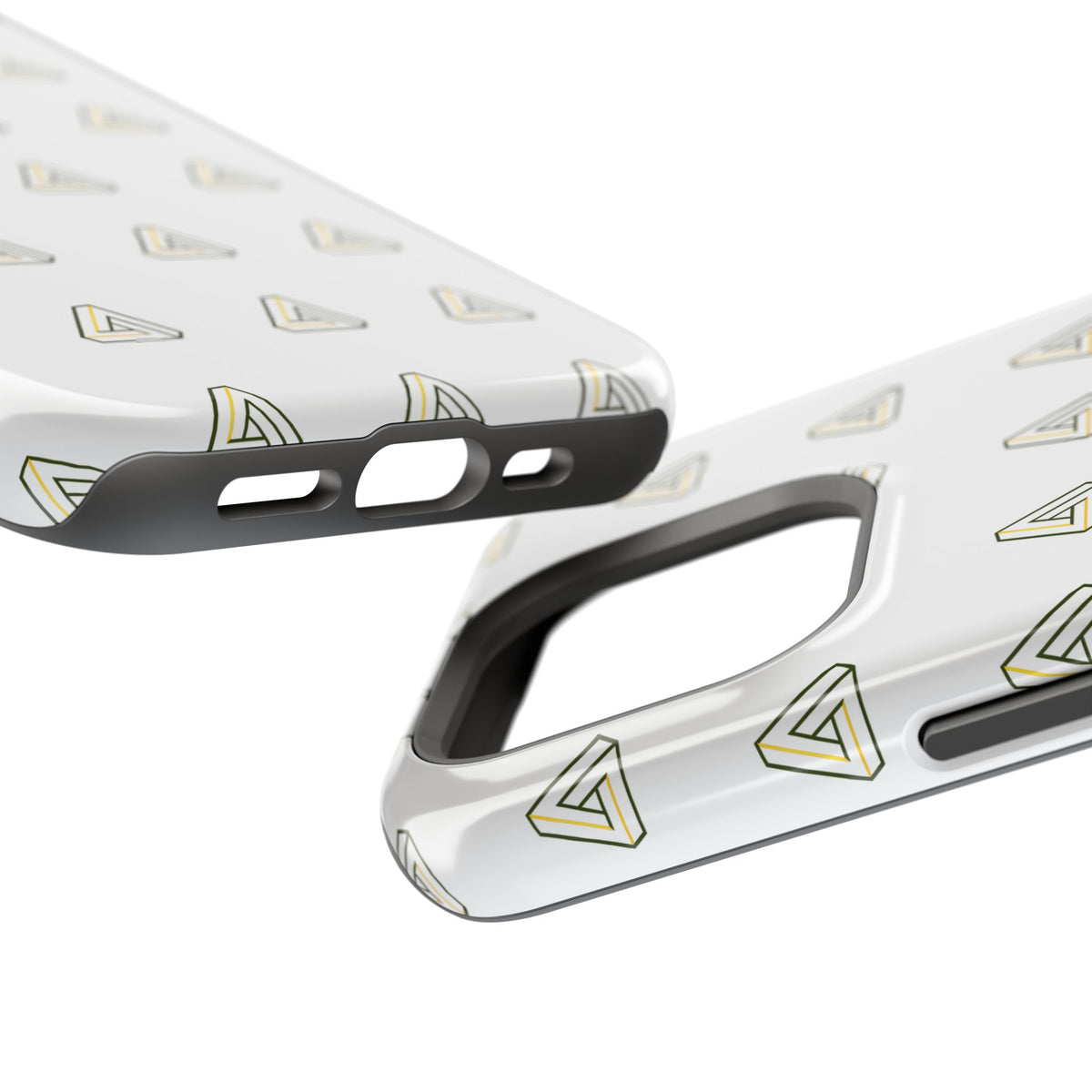 Magnetic Impact-Resistant Phone Case — Minimal Triangle Pattern