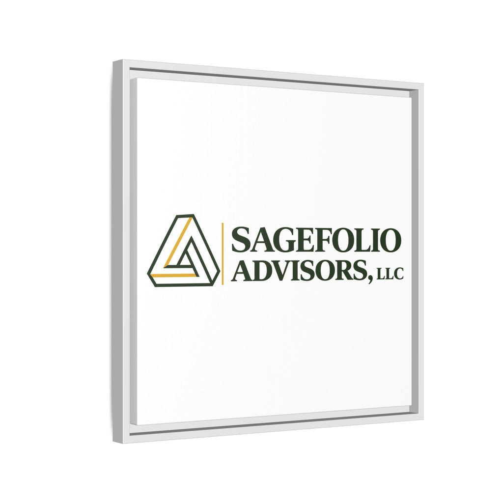 Framed Matte Canvas Wall Art — Sagefolio Advisors Logo