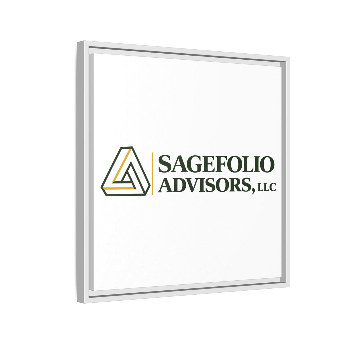 Framed Matte Canvas Wall Art — Sagefolio Advisors Logo