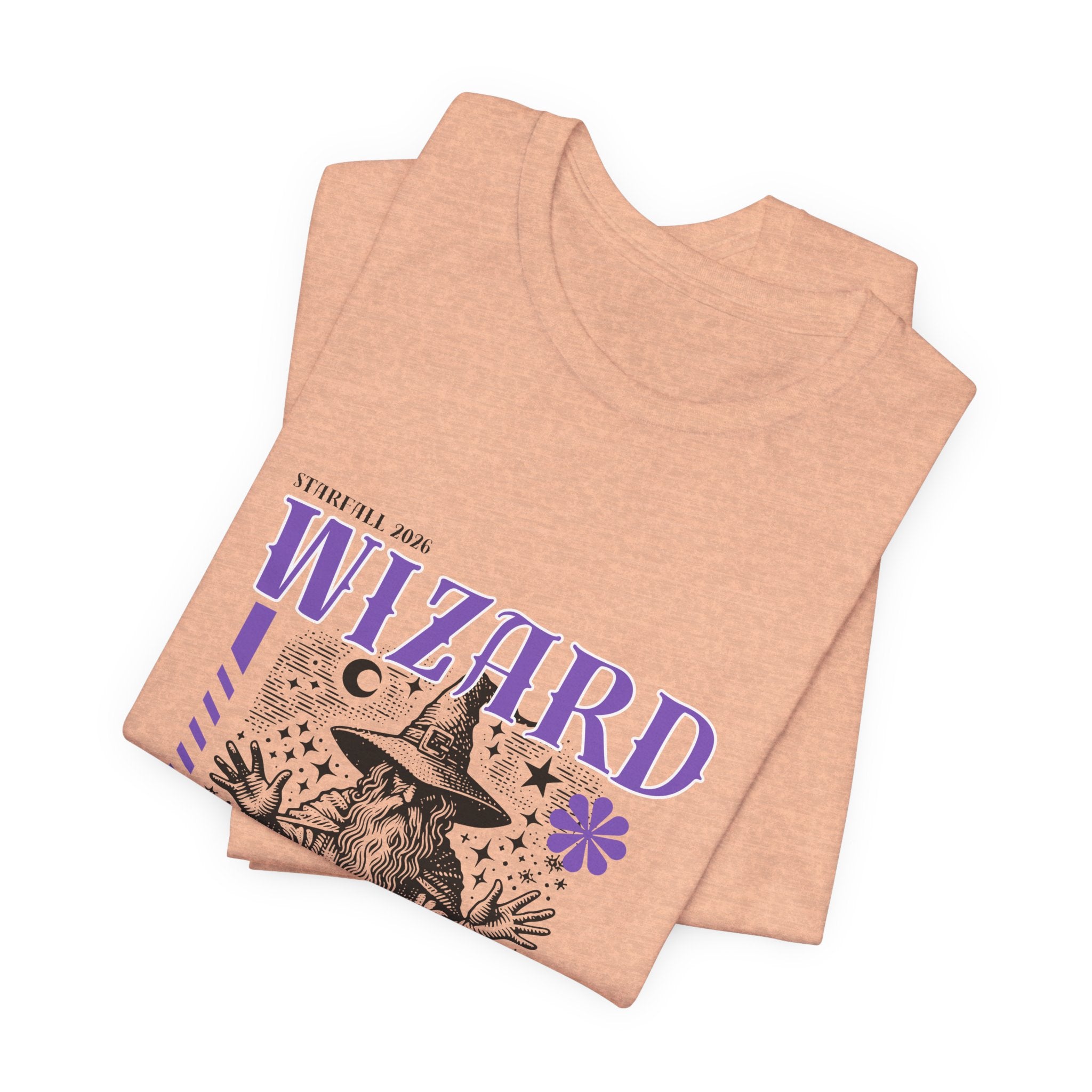Wizard Graphic Tee — Vintage Spellbook Illustration T-Shirt