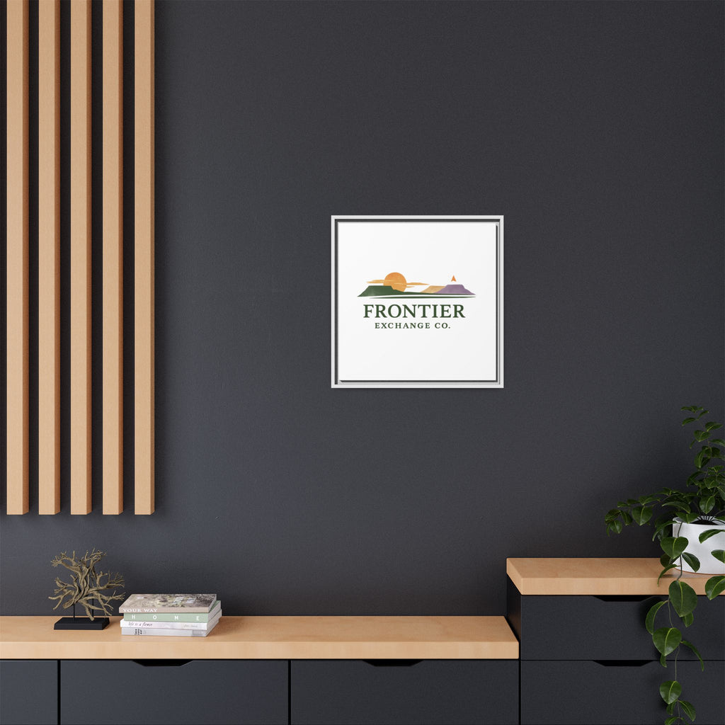 Framed Matte Canvas Print — Frontier Exchange Co. Logo