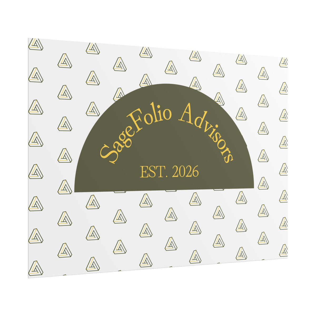 Stage Folio Advisors EST. 2026 Rolled Poster