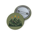 Mountain Sunset Pin Button