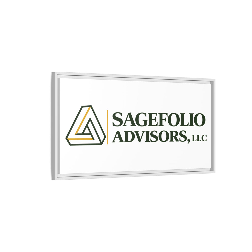 Framed Matte Canvas Wall Art — Sagefolio Advisors Logo