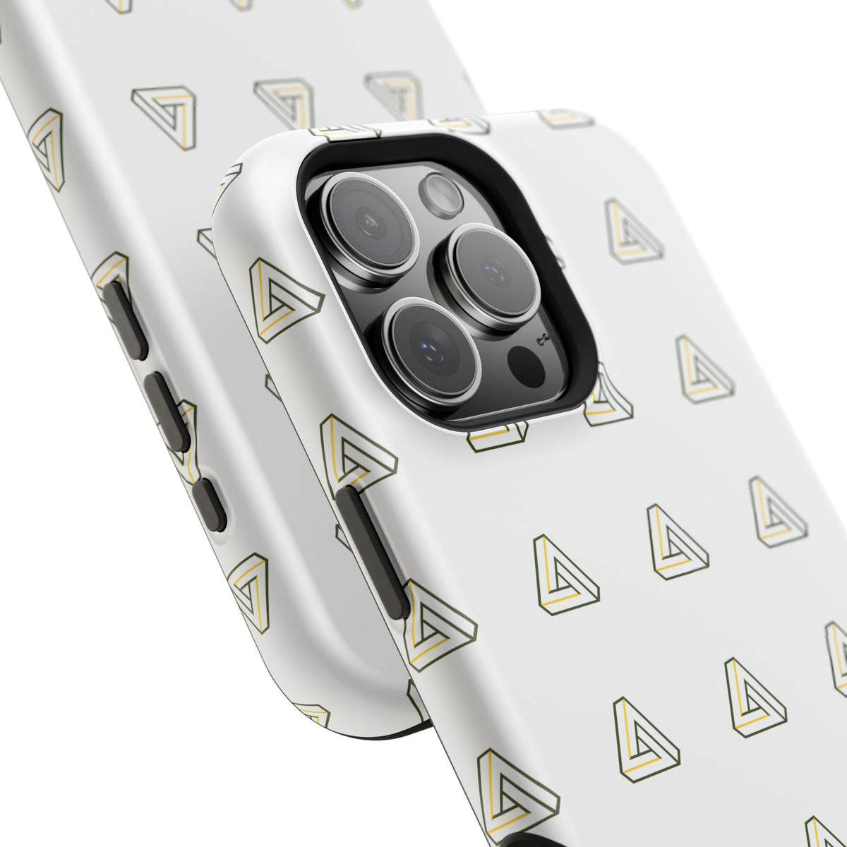 Magnetic Impact-Resistant Phone Case — Minimal Triangle Pattern