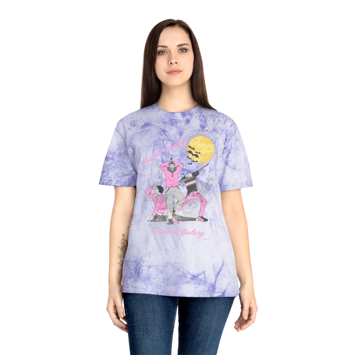 Retro Dance Crew Tie-Dye Tee — "Sweet Child" Graphic