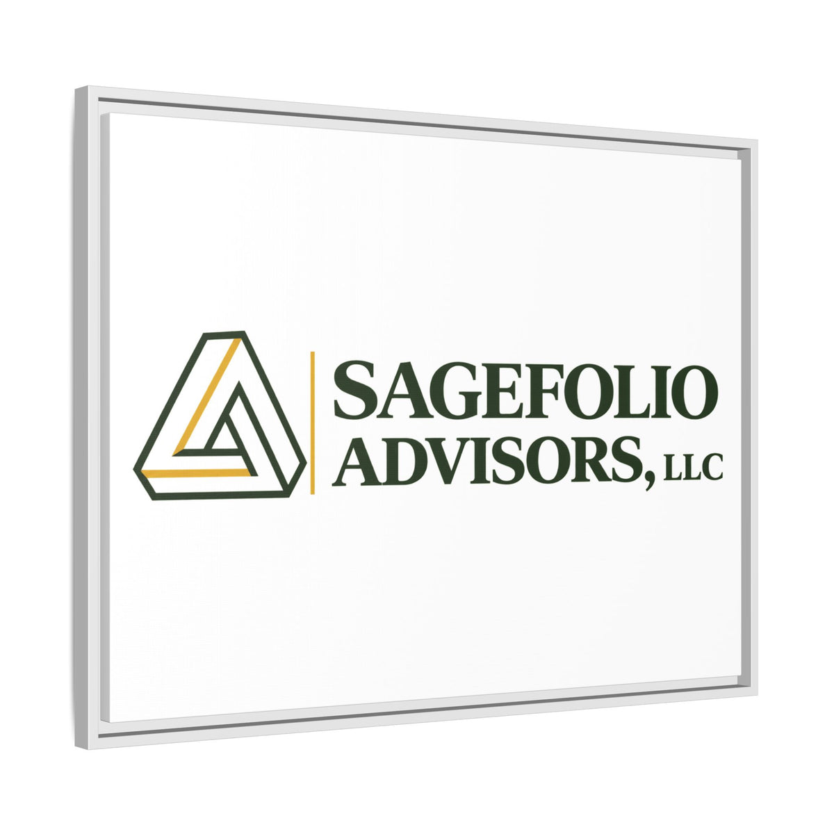 Framed Matte Canvas Wall Art — Sagefolio Advisors Logo