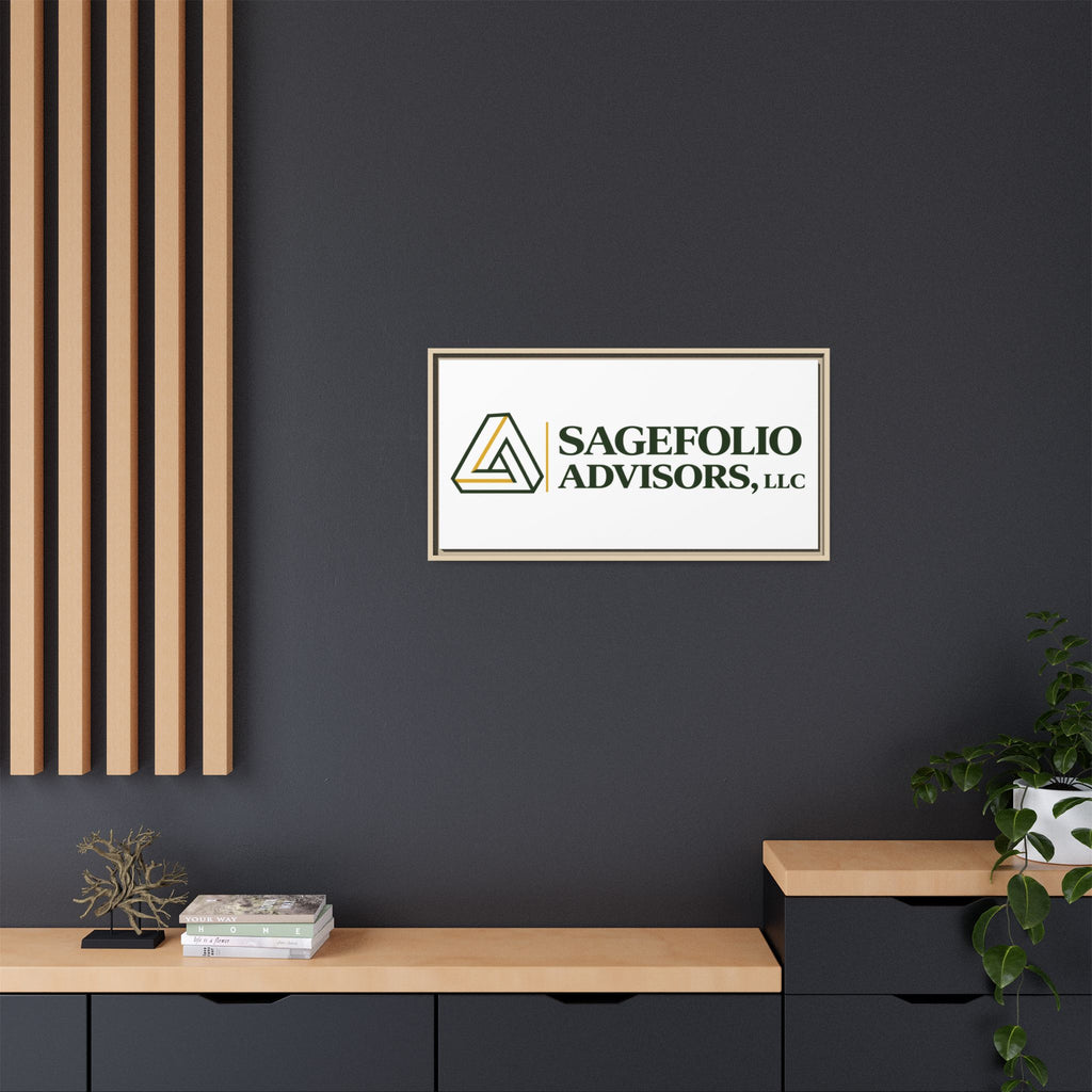 Framed Matte Canvas Wall Art — Sagefolio Advisors Logo