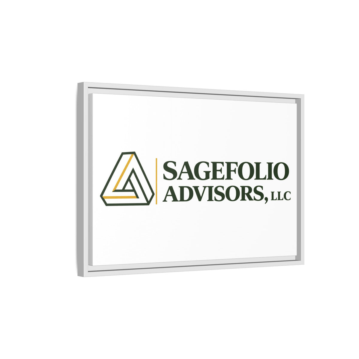 Framed Matte Canvas Wall Art — Sagefolio Advisors Logo