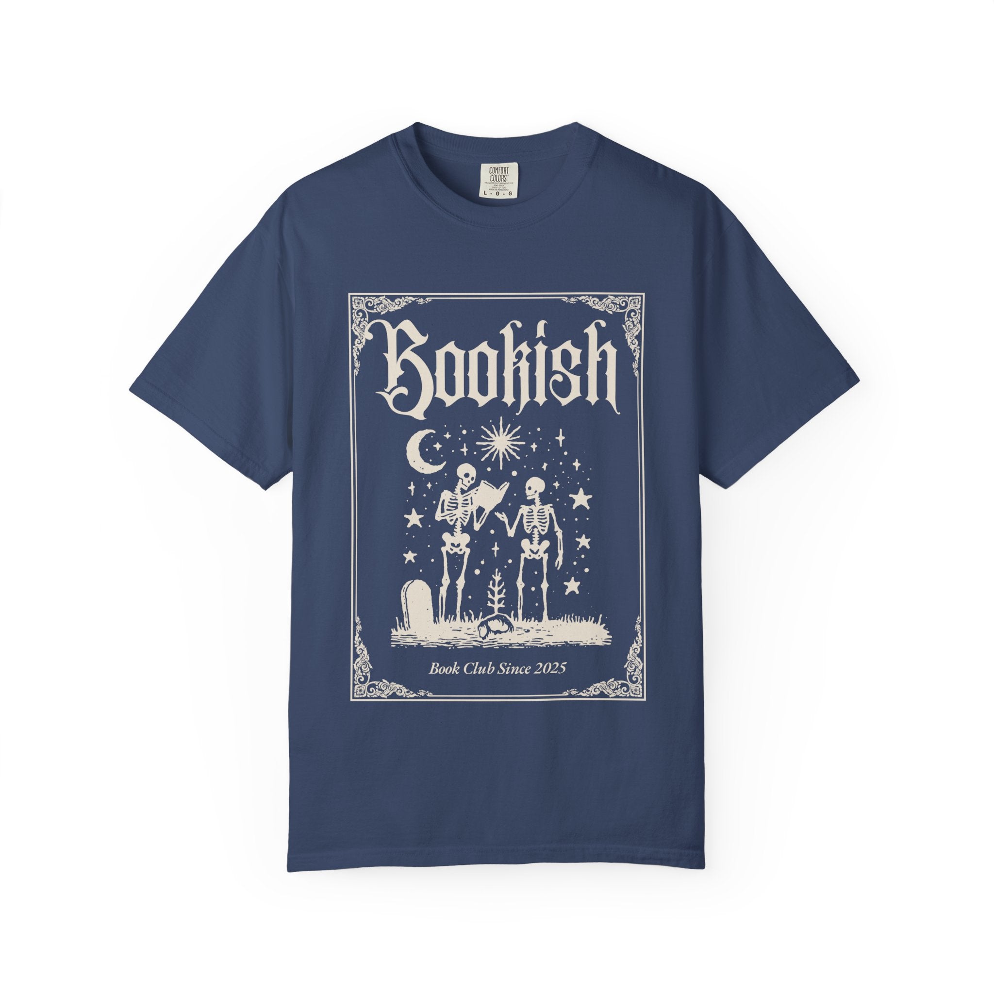 Bookish Skeletons T-Shirt — Vintage Gothic 'Bookish' Graphic Tee