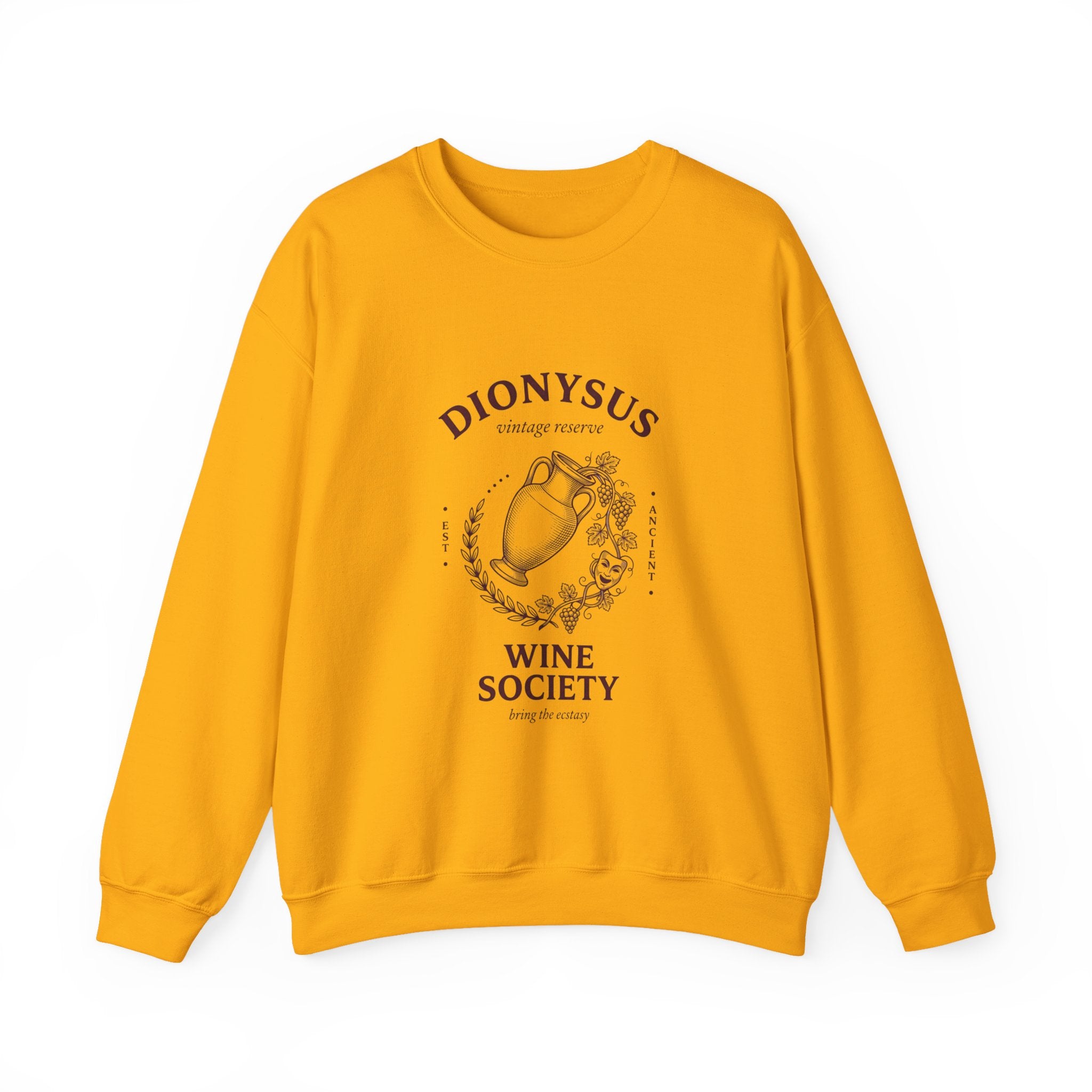Dionysus Wine Society Crewneck Sweatshirt | Greek Mythology, Mythcore