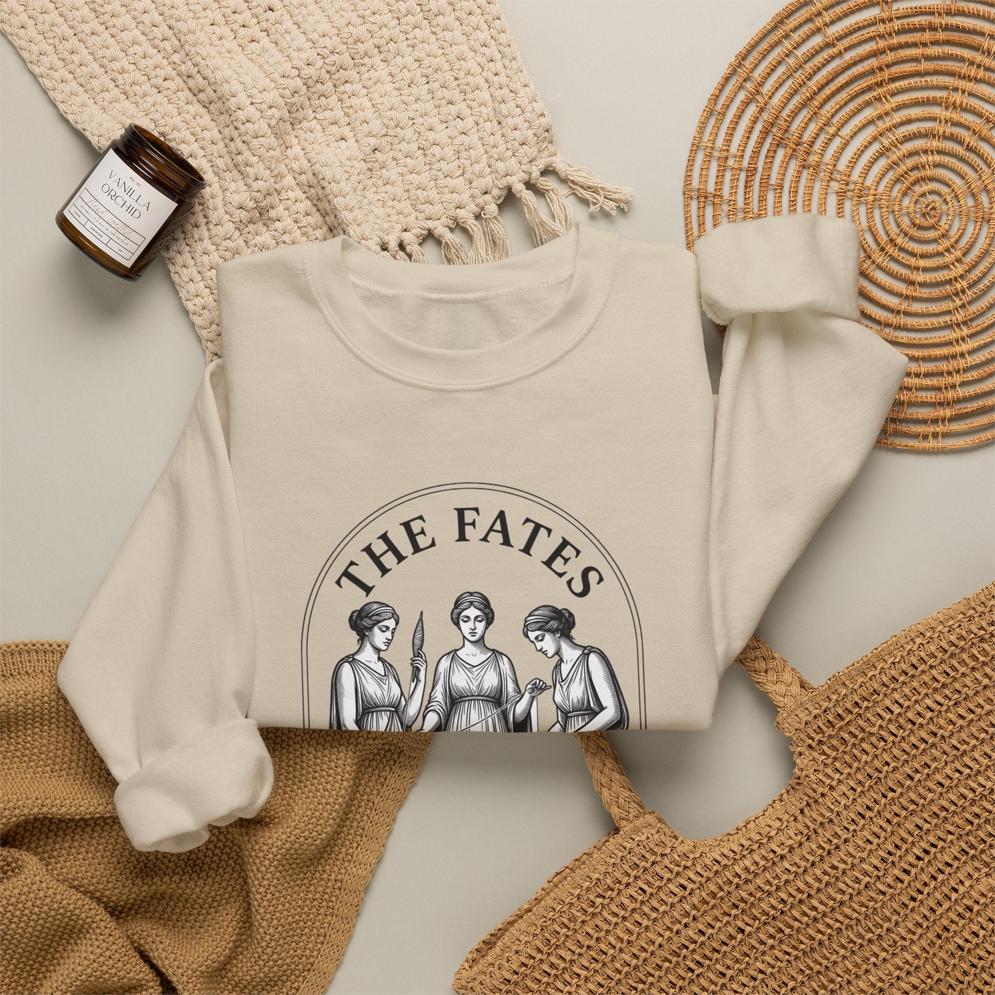 The Fates Greek Mythology Crewneck Sweatshirt | Mythcore Dark Academia