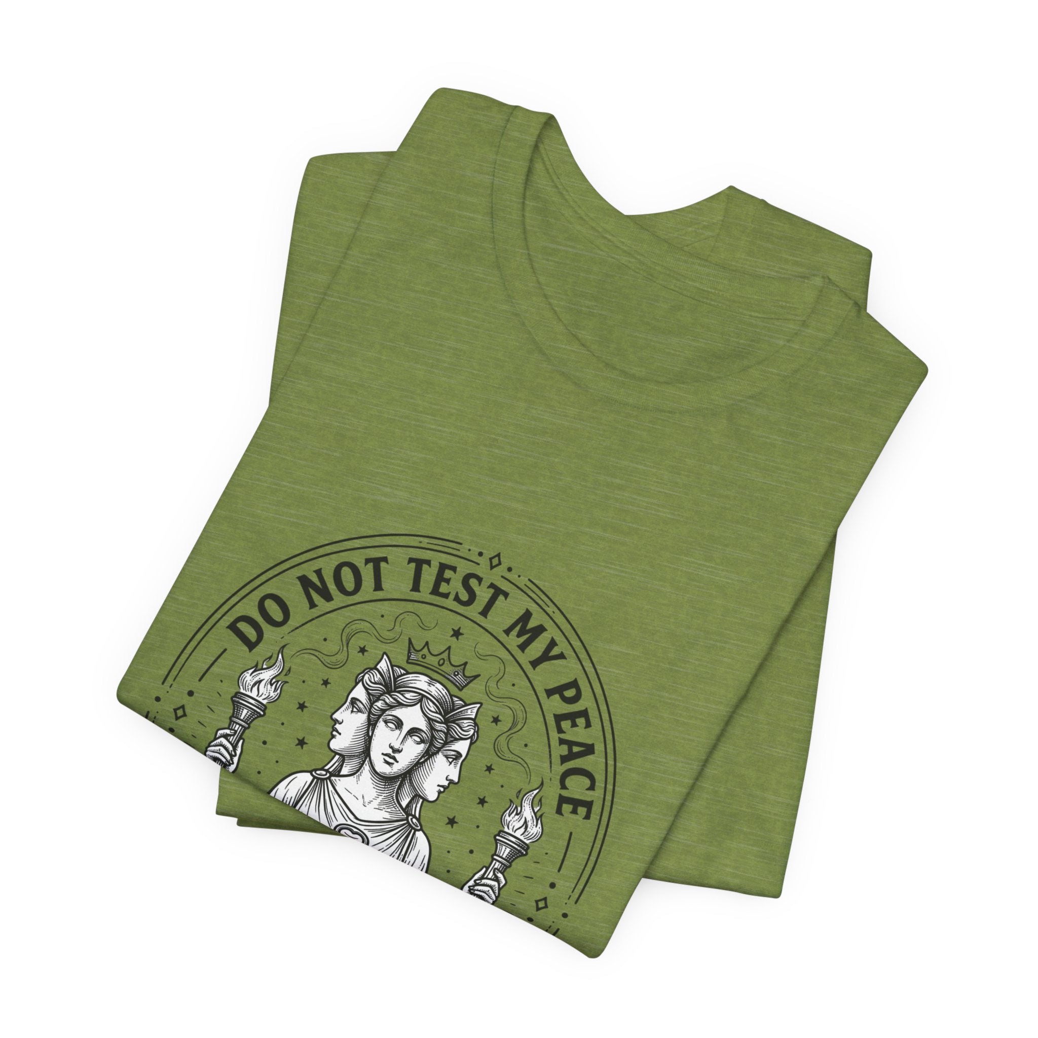 Do Not Test My Peace Guardian Illustration Tee | Greek Mythology, Mythcore