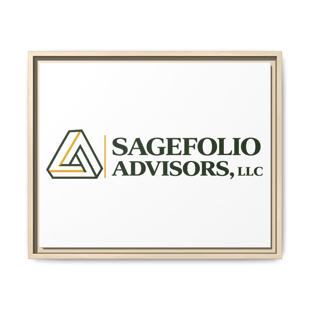 Framed Matte Canvas Wall Art — Sagefolio Advisors Logo