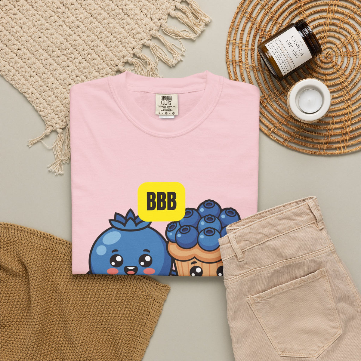 Blueberry’s Best Buddy T-Shirt — Cute Blueberry & Muffin Graphic Tee