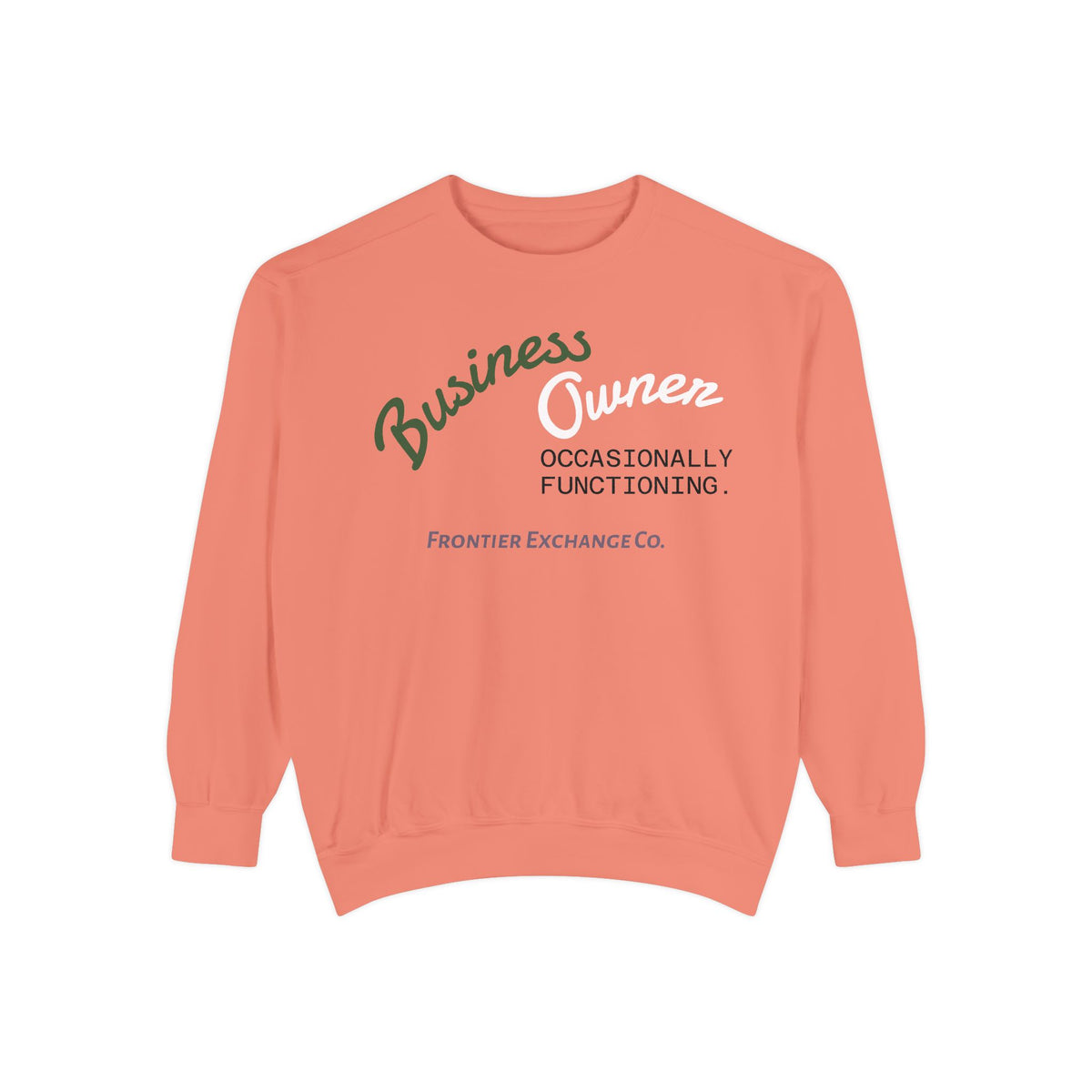 Business Owner Sweatshirt — “Occasionally Functioning” Cozy Crewneck