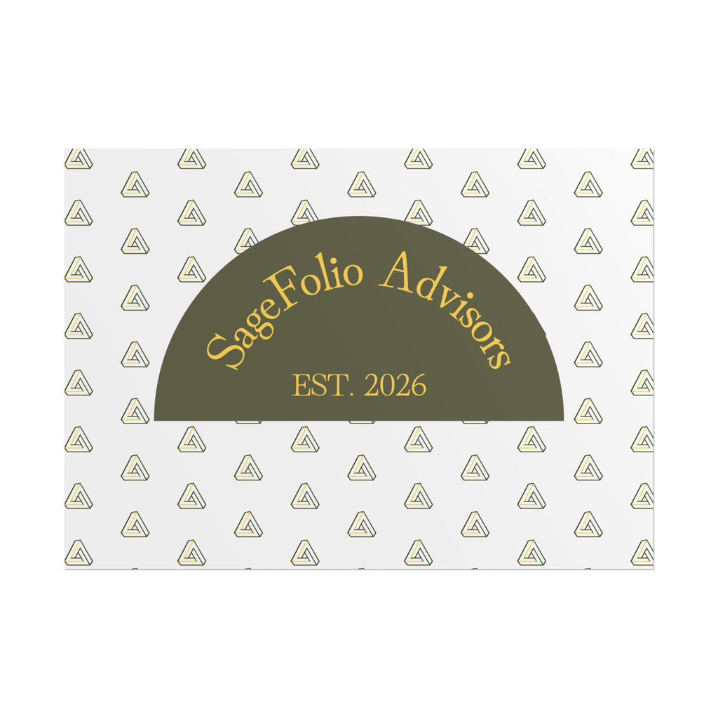 Stage Folio Advisors EST. 2026 Rolled Poster