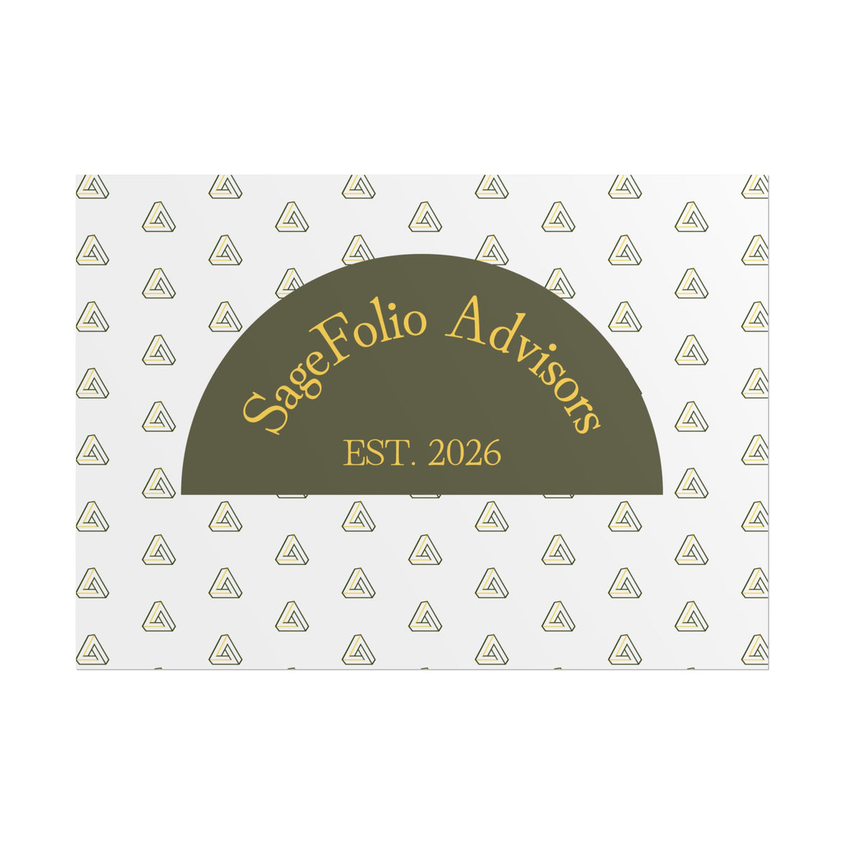 Stage Folio Advisors EST. 2026 Rolled Poster
