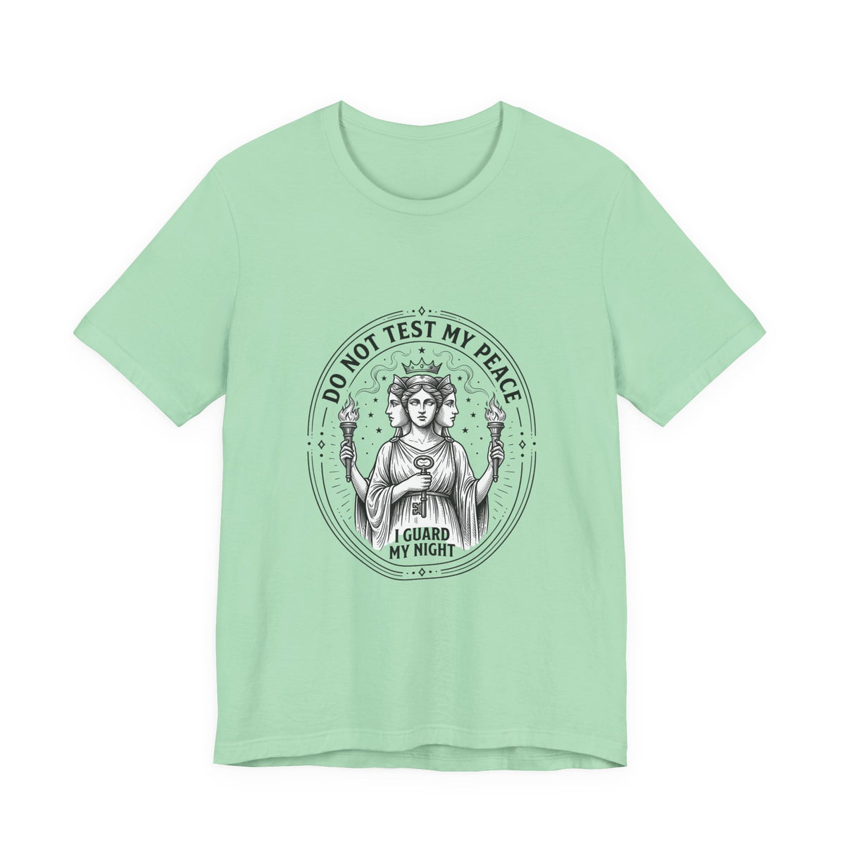 Do Not Test My Peace Guardian Illustration Tee | Greek Mythology, Mythcore