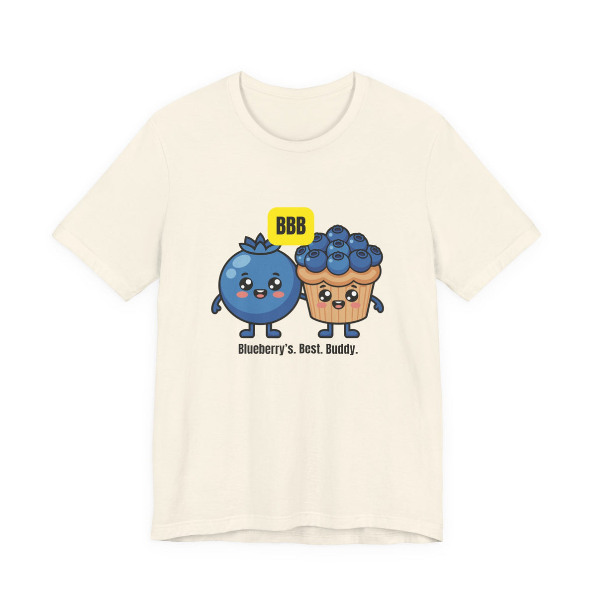 Blueberry Best Buddy Tee — Cute Blueberry & Muffin Graphic T‑Shirt