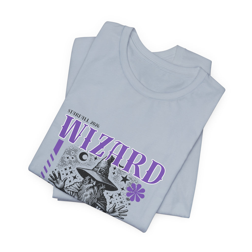 Wizard Graphic Tee — Vintage Spellbook Illustration T-Shirt