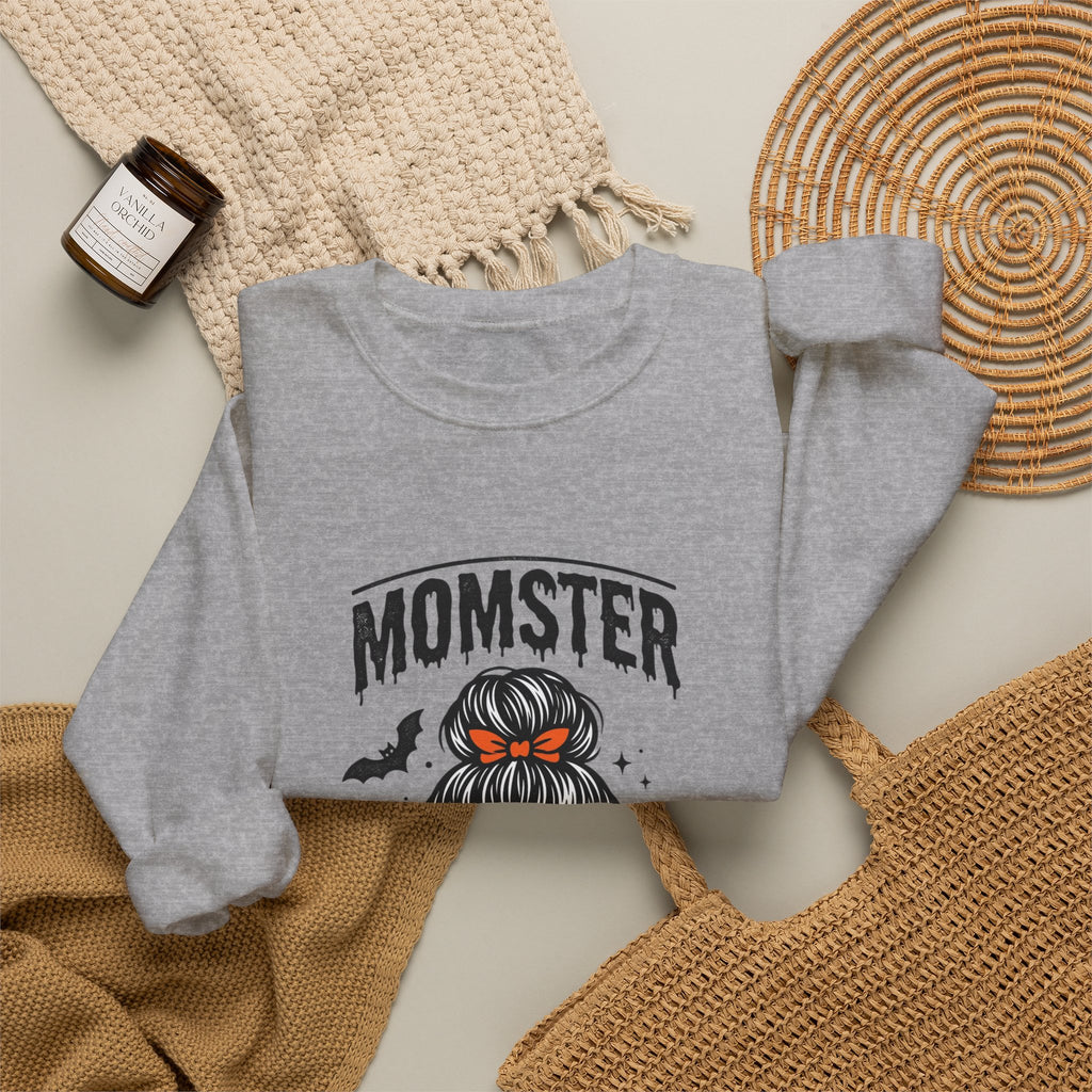 Momster Skull Mom Crewneck Sweatshirt | Halloween mom, bats, spooky season