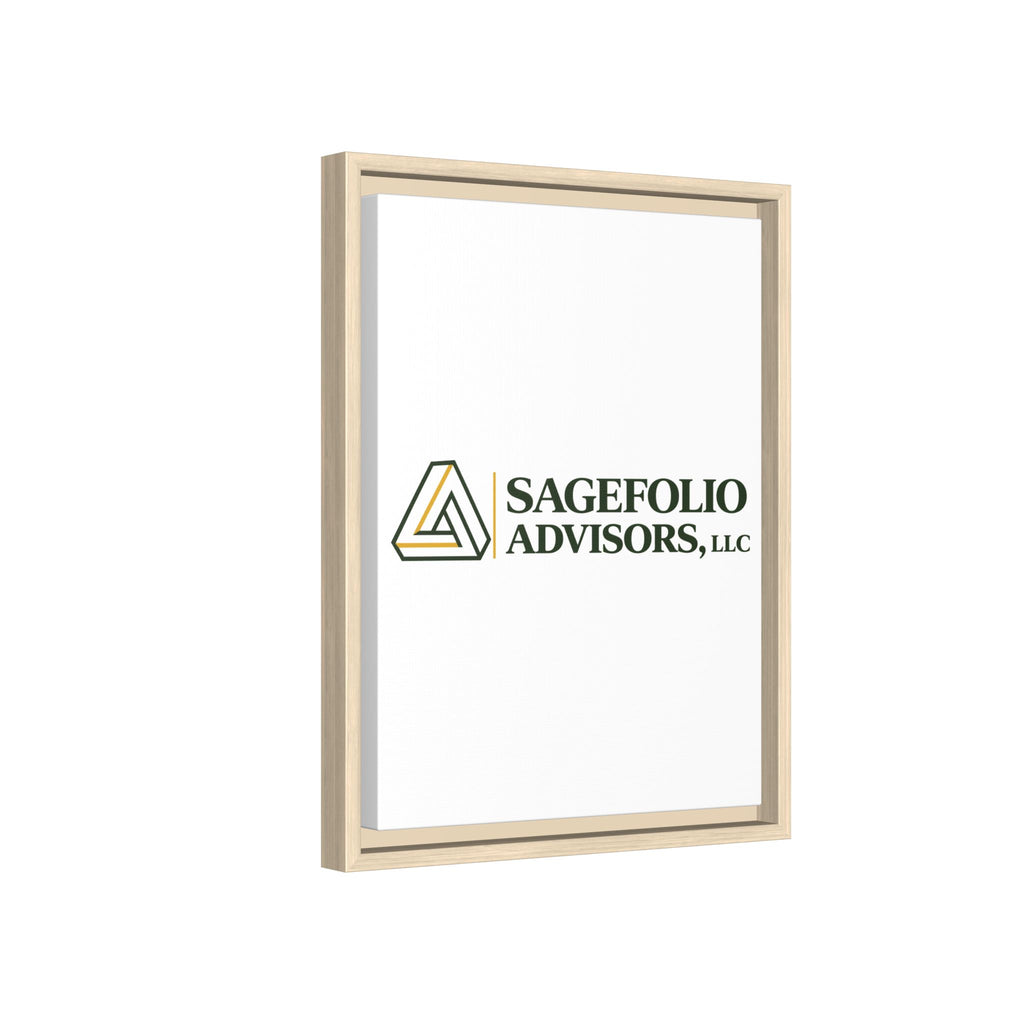 Framed Matte Canvas Wall Art — Sagefolio Advisors Logo