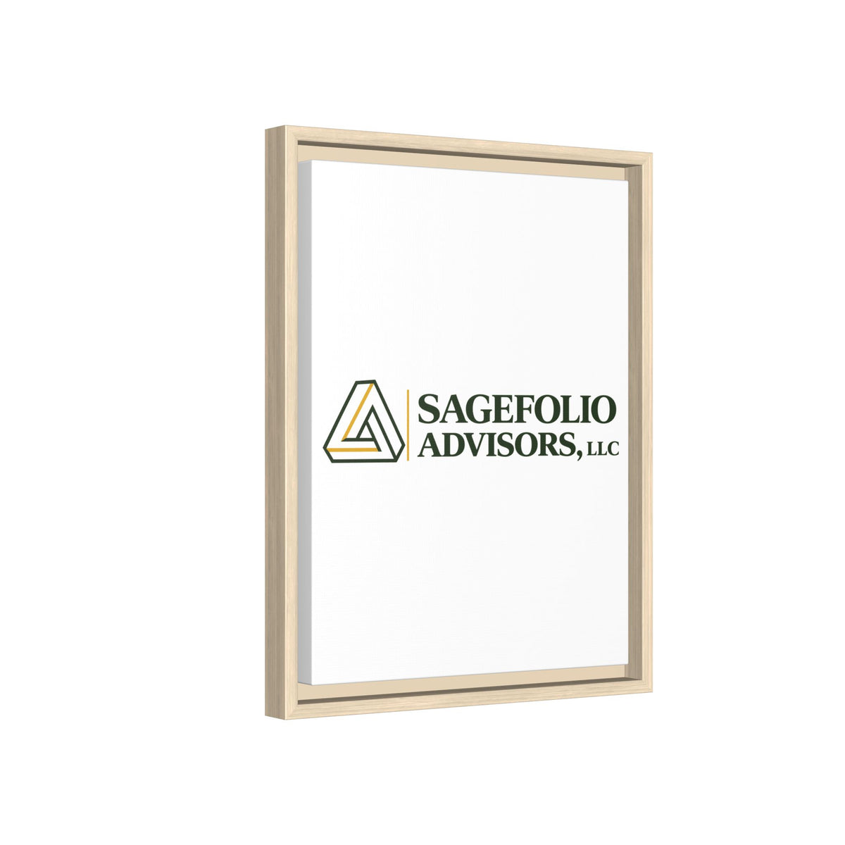 Framed Matte Canvas Wall Art — Sagefolio Advisors Logo