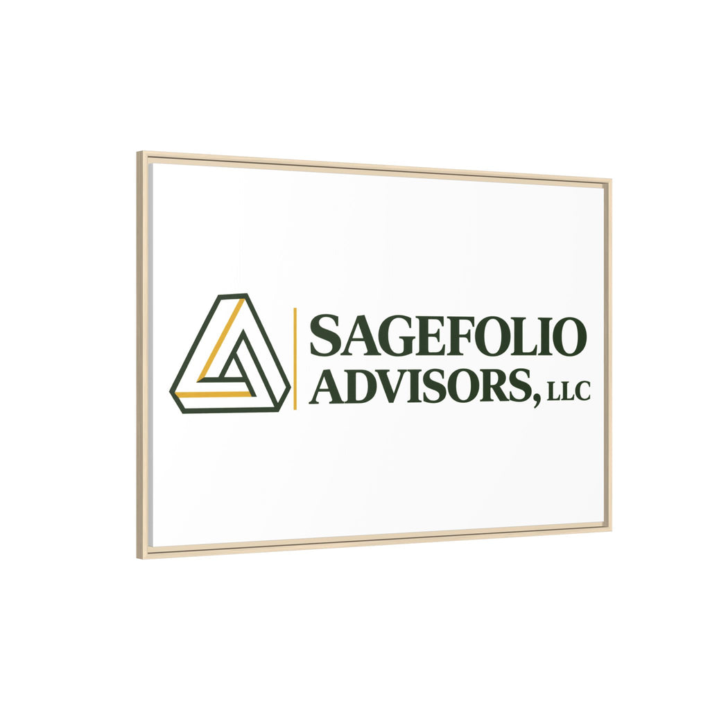 Framed Matte Canvas Wall Art — Sagefolio Advisors Logo
