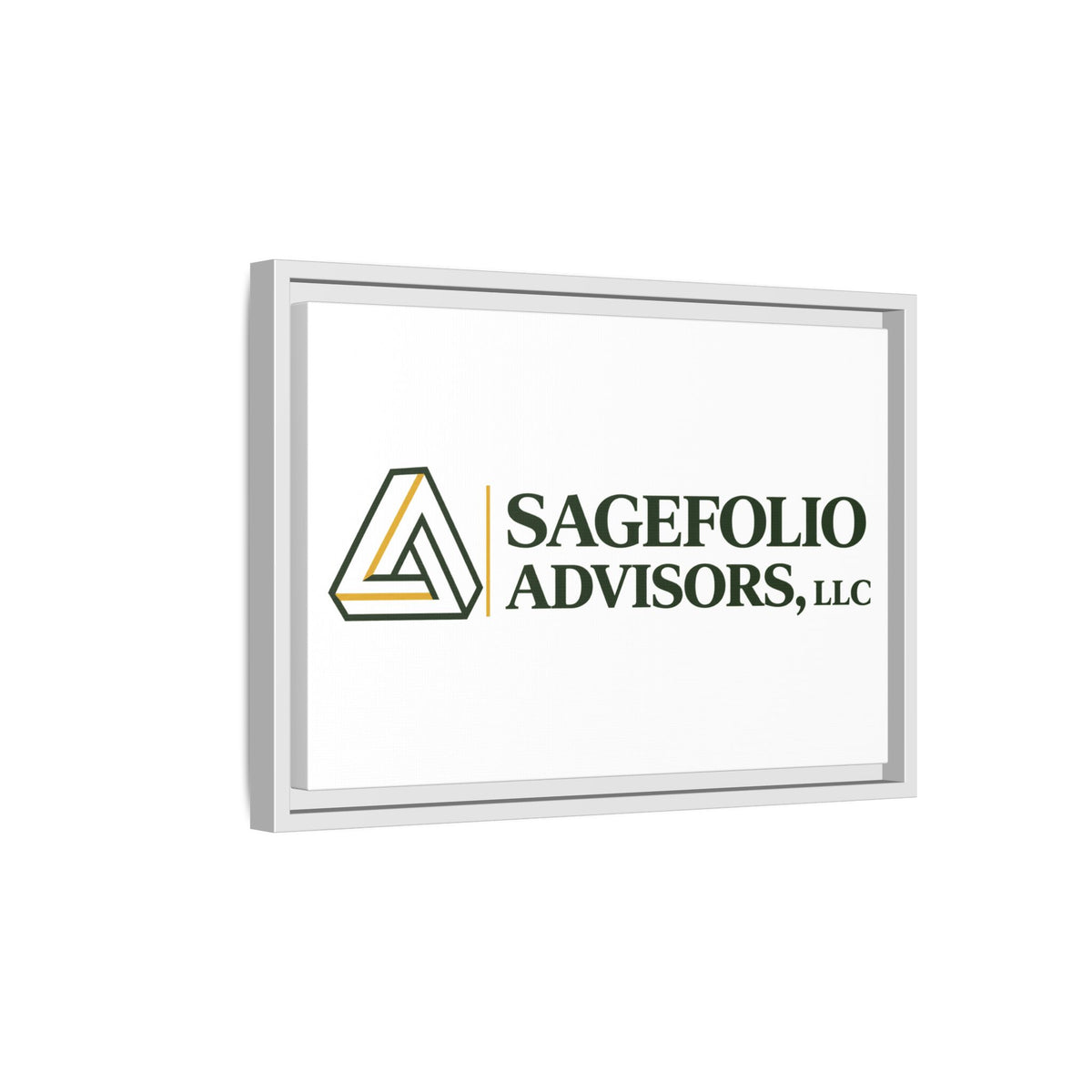 Framed Matte Canvas Wall Art — Sagefolio Advisors Logo