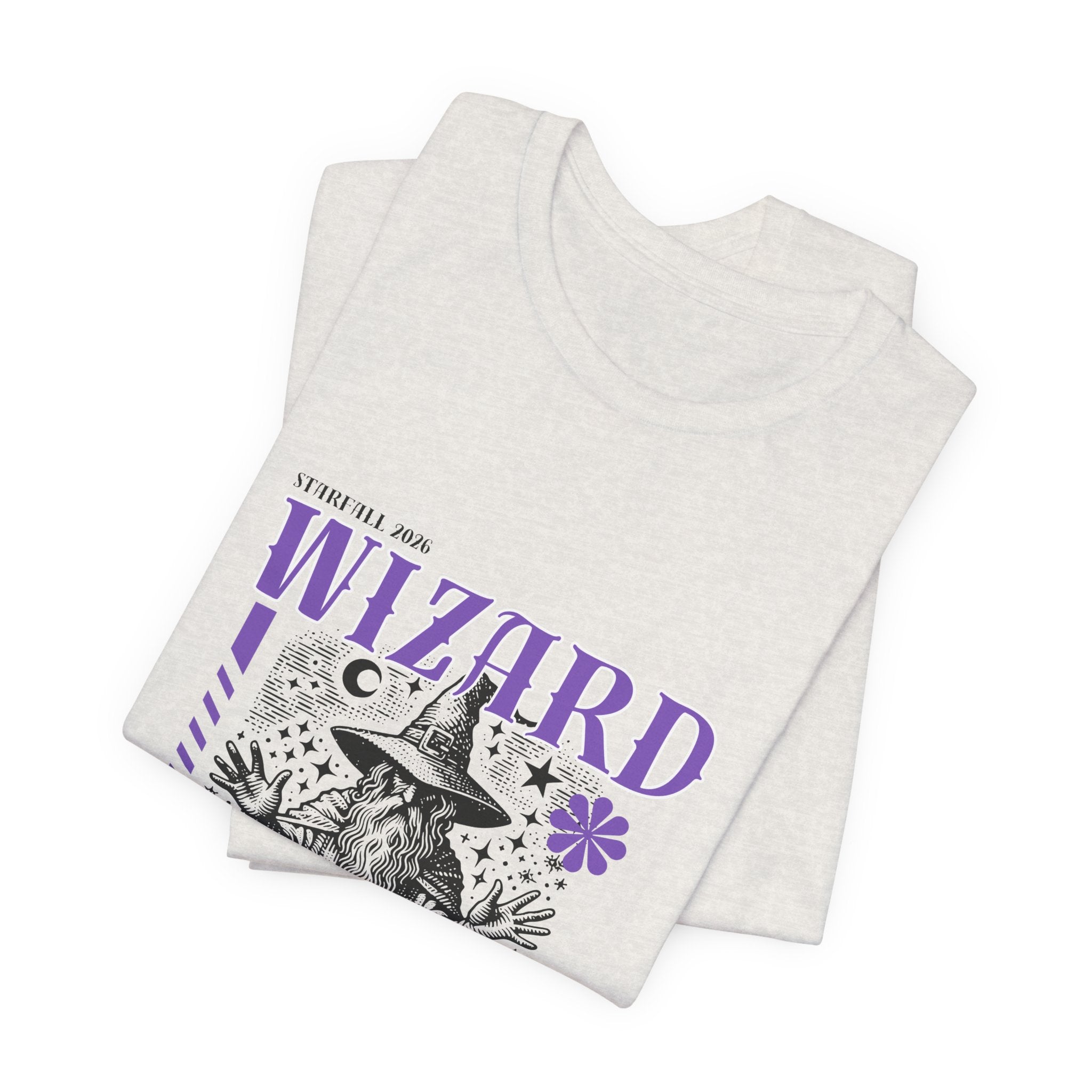 Wizard Graphic Tee — Vintage Spellbook Illustration T-Shirt