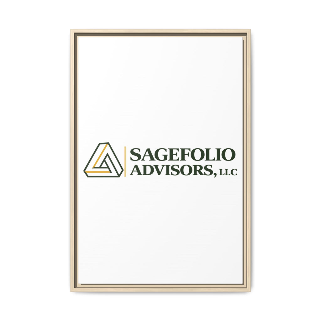 Framed Matte Canvas Wall Art — Sagefolio Advisors Logo