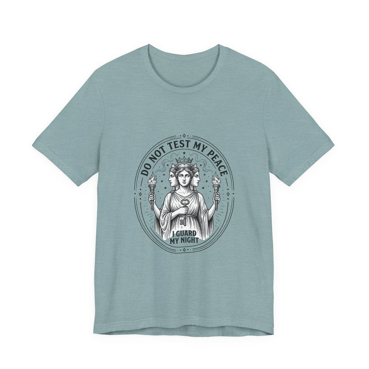 Do Not Test My Peace Guardian Illustration Tee | Greek Mythology, Mythcore