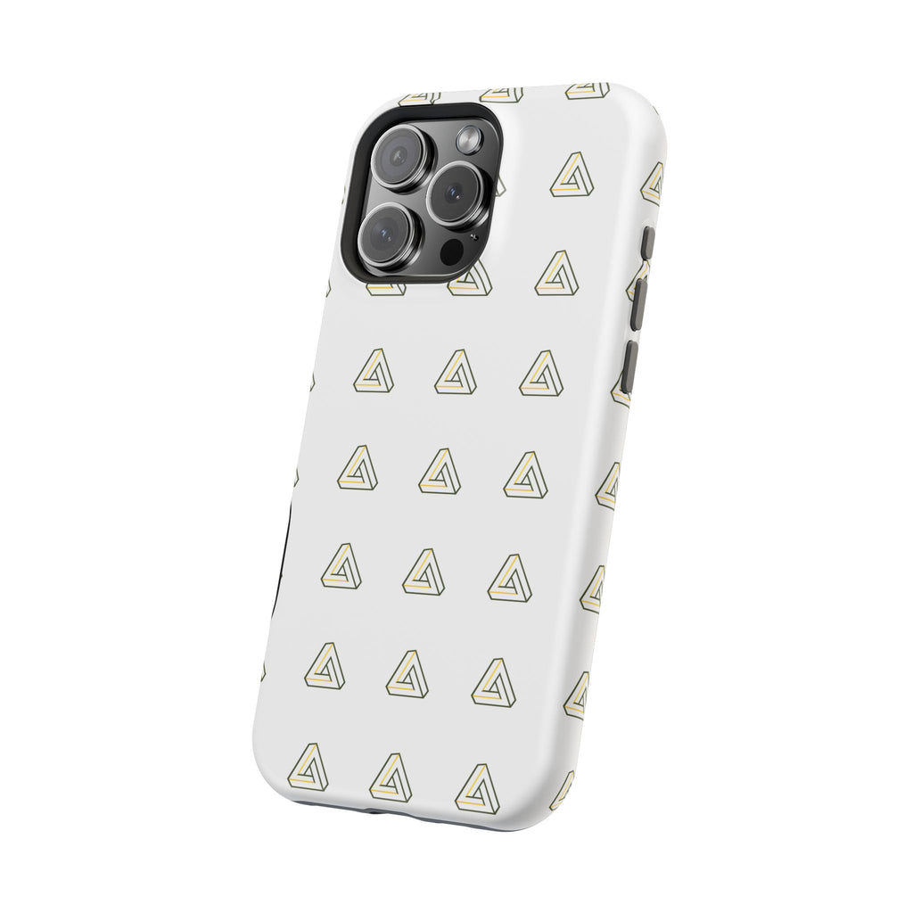 Magnetic Impact-Resistant Phone Case — Minimal Triangle Pattern