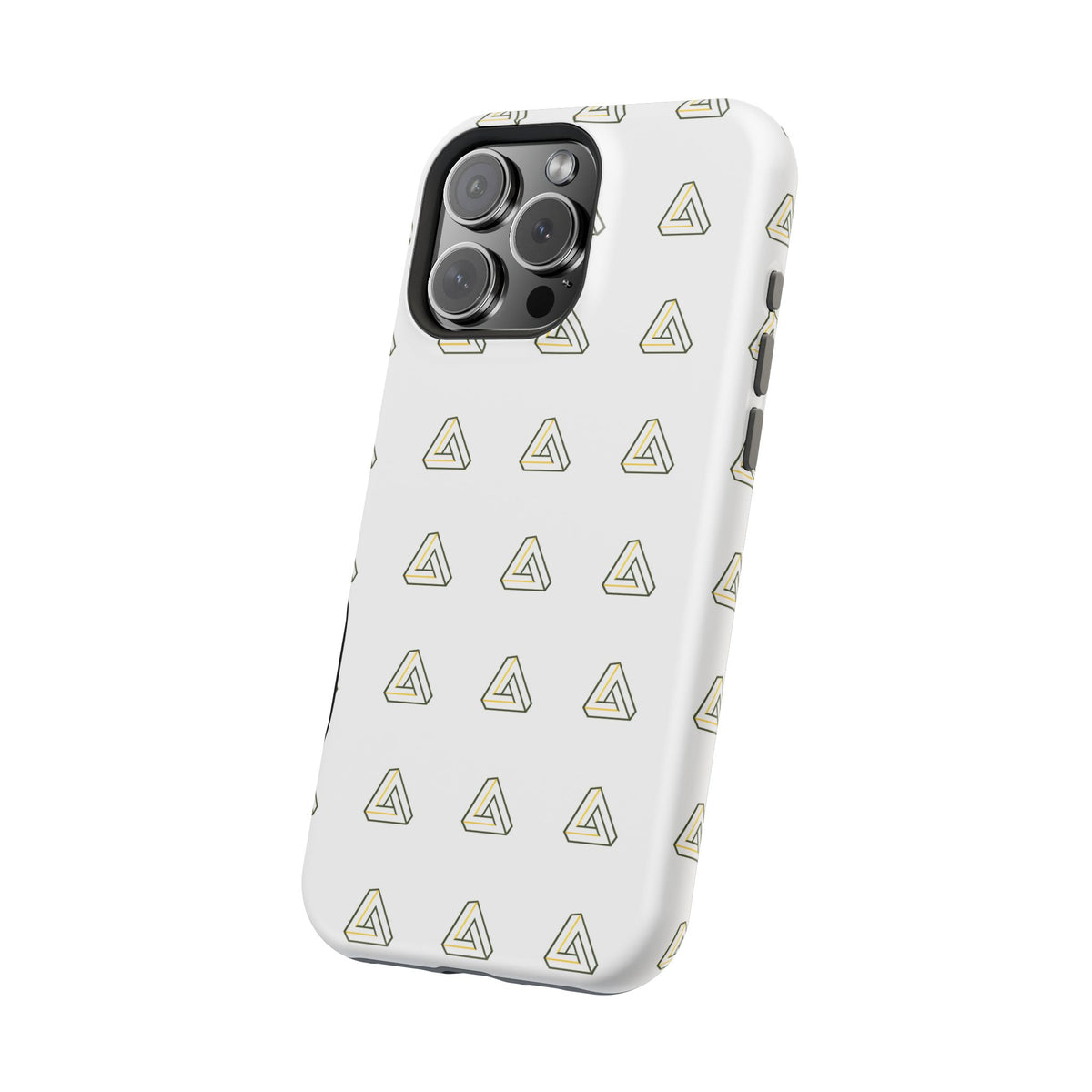 Magnetic Impact-Resistant Phone Case — Minimal Triangle Pattern
