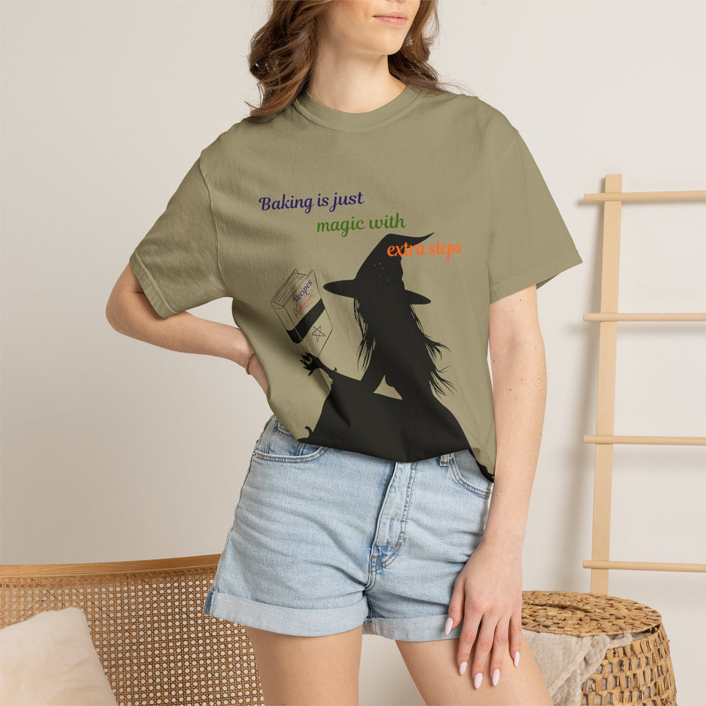 Witch Baker T-Shirt — "Baking is just magic with a step" Halloween Graphic Tee