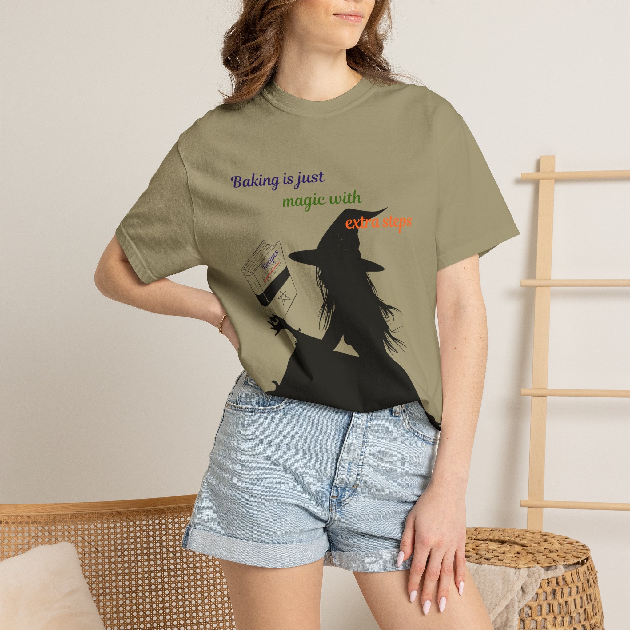 Witch Baker T-Shirt — "Baking is just magic with a step" Halloween Graphic Tee