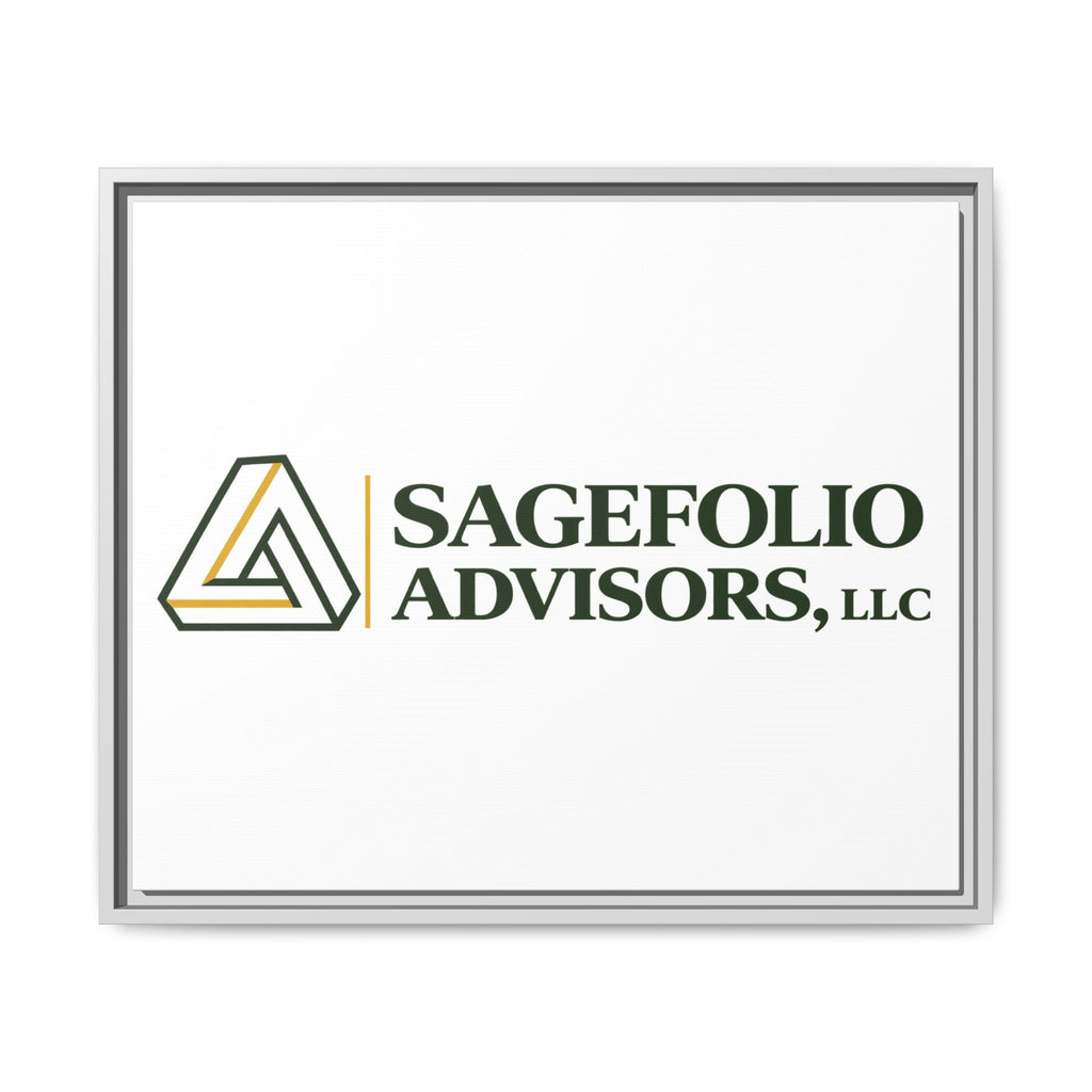 Framed Matte Canvas Wall Art — Sagefolio Advisors Logo