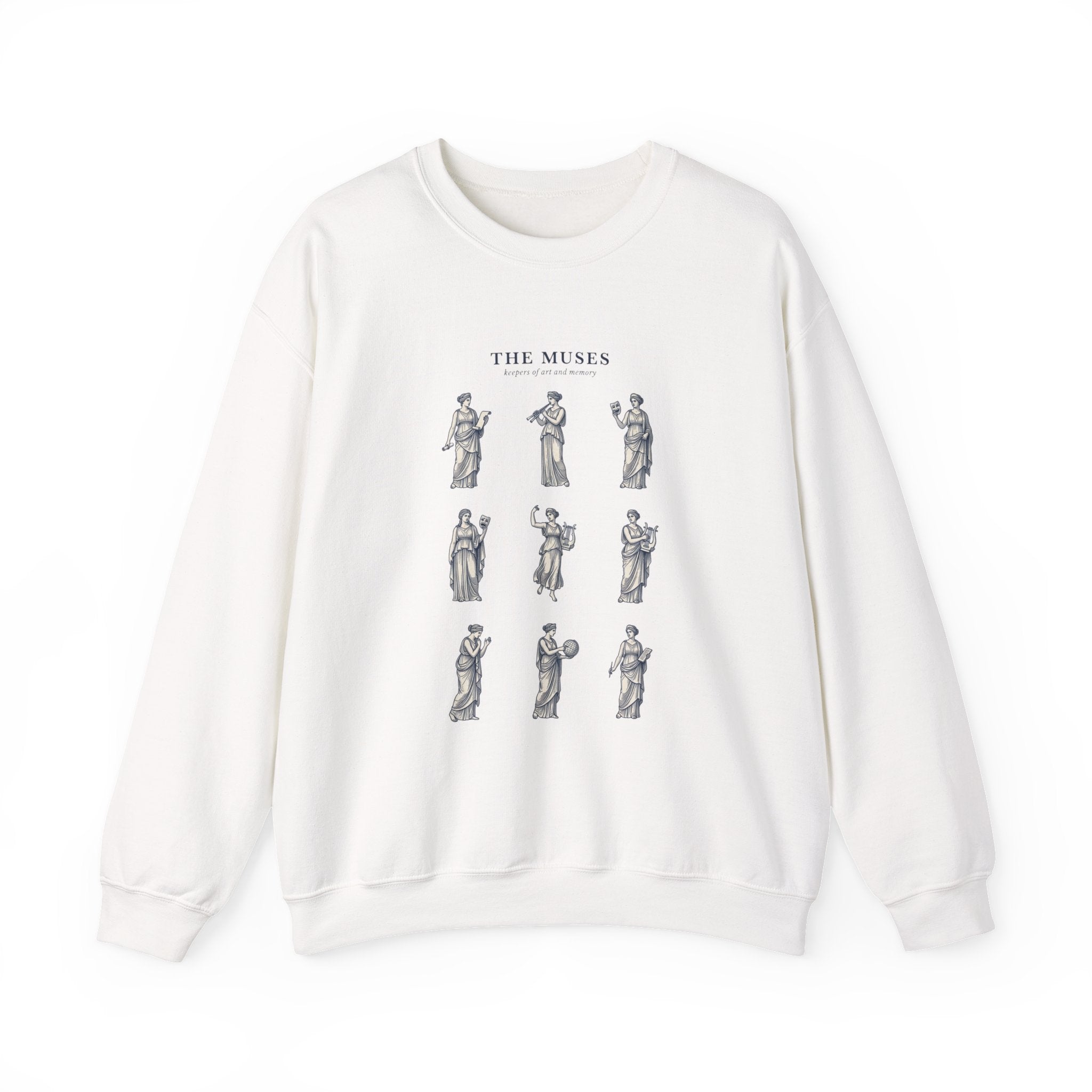 The Muses crewneck sweatshirt | Greek mythology, mythcore, classical art