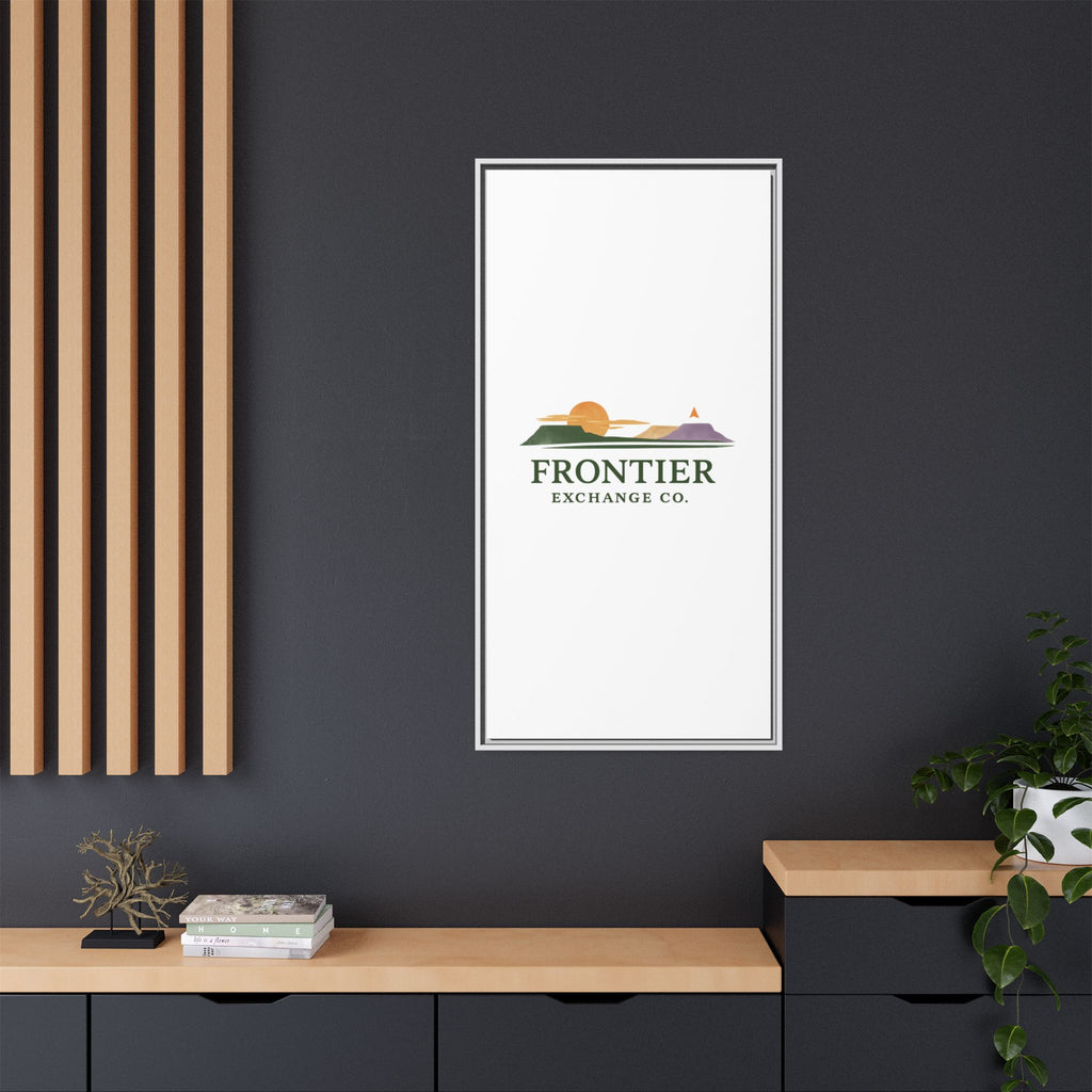 Framed Matte Canvas Print — Frontier Exchange Co. Logo