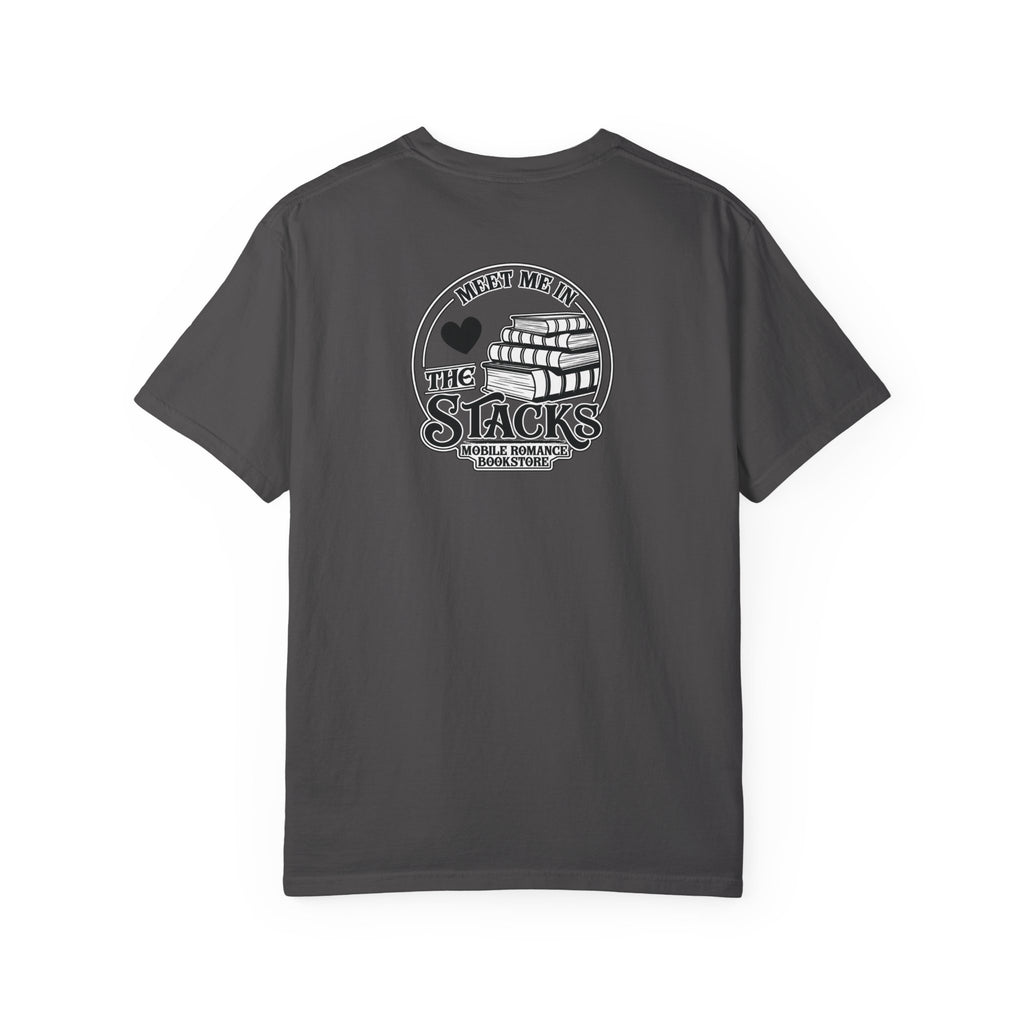 Book Lover T-Shirt — “Meet Me in the Stacks” Library Graphic Tee