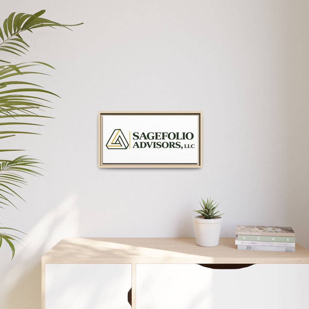 Framed Matte Canvas Wall Art — Sagefolio Advisors Logo