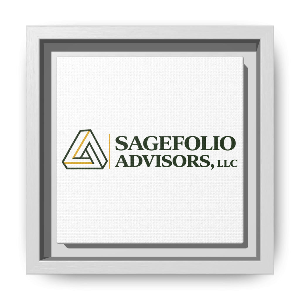Framed Matte Canvas Wall Art — Sagefolio Advisors Logo