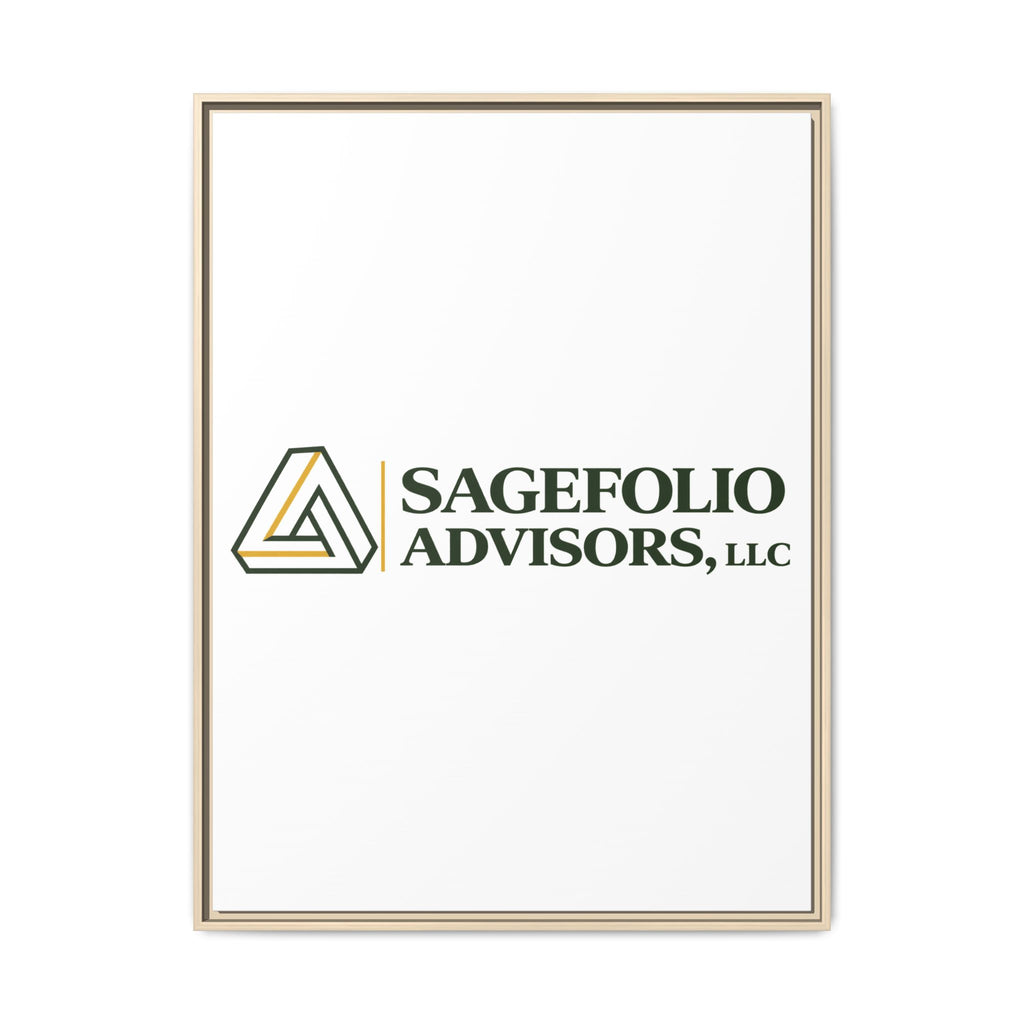 Framed Matte Canvas Wall Art — Sagefolio Advisors Logo